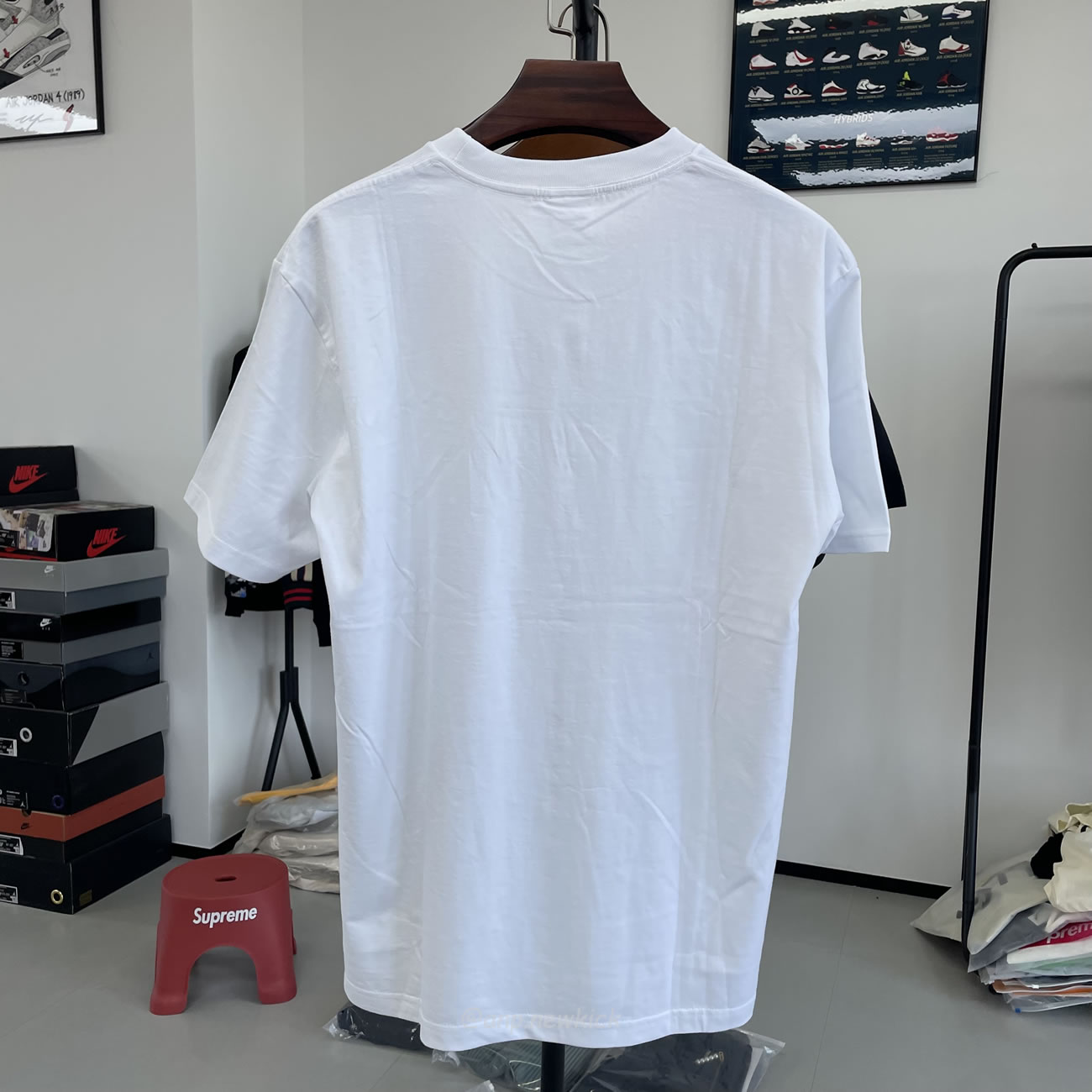 Supreme Box Logo Cotton White Navy Blackt Shirt (13) - www.newkick.vip